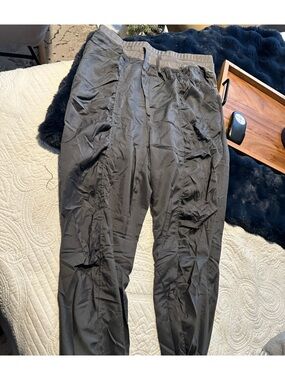 Women dark gray light weight joggers